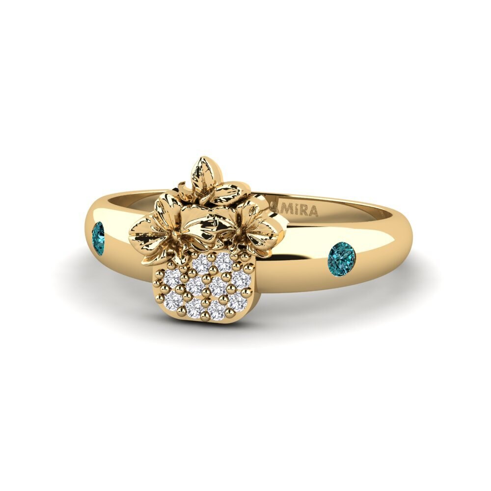 Diamante Azul Anillo Veloria