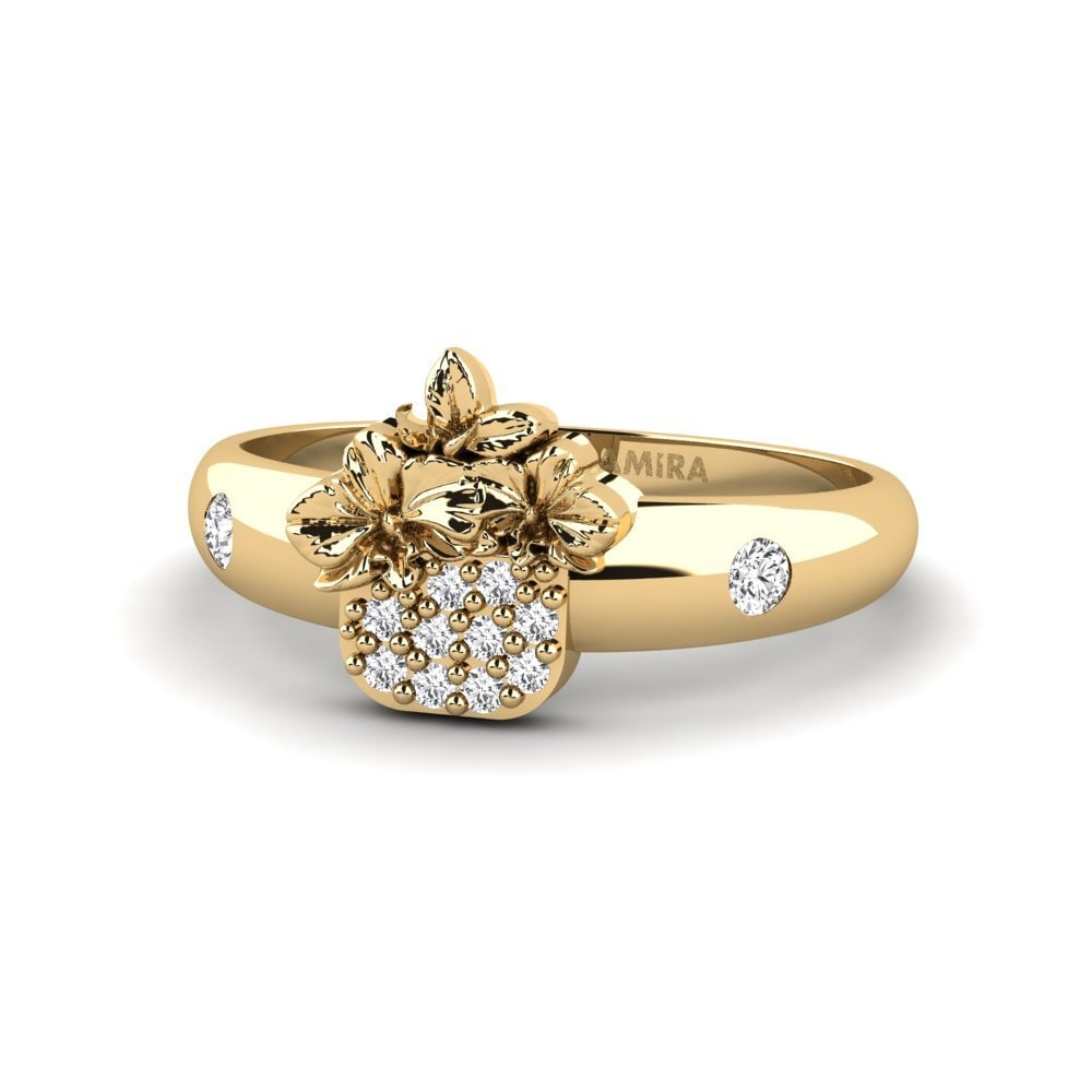 Zafiro blanco Anillo Veloria