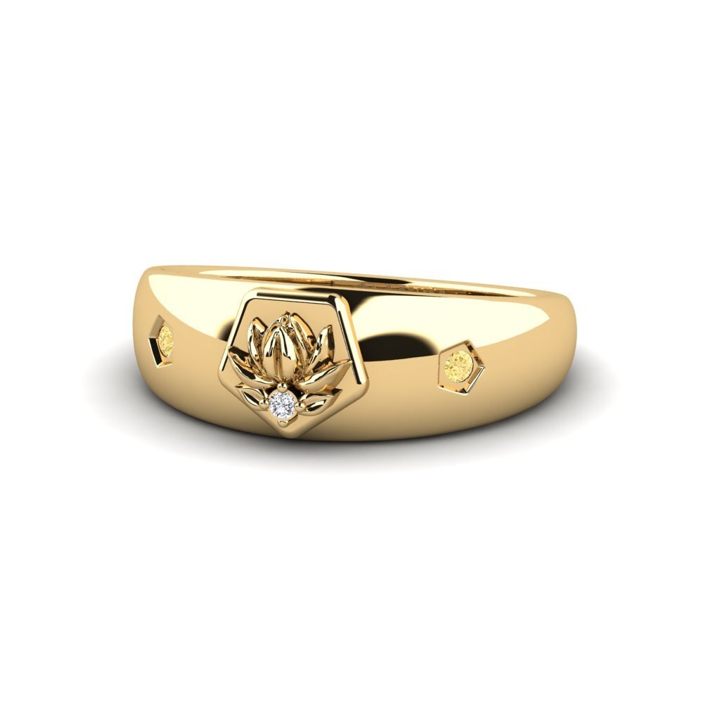 Diamante Amarillo Anillo Vilsamhet