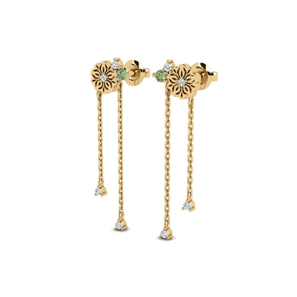 Green Diamond Women's Earring Zwaye