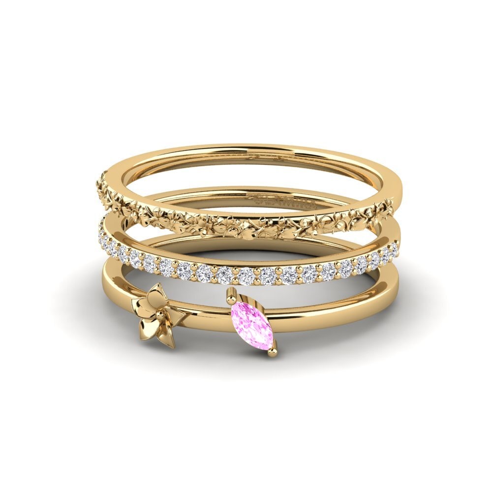 Pink Sapphire Ring Bleecker - SET