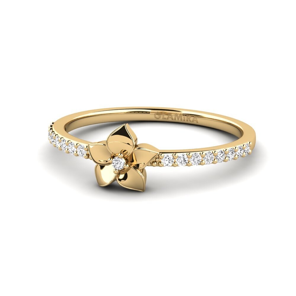 Zafiro blanco Anillo Bloomony