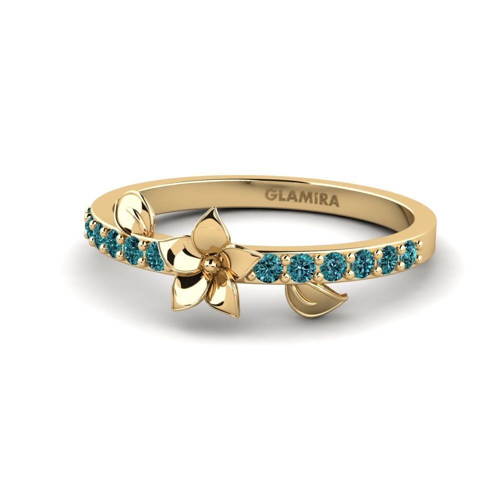 Diamante Azul Anillo Bloomse