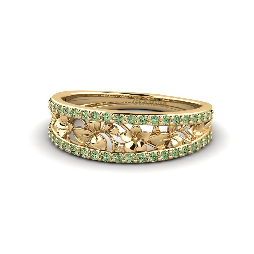 Diamante Verde Anel Bowery