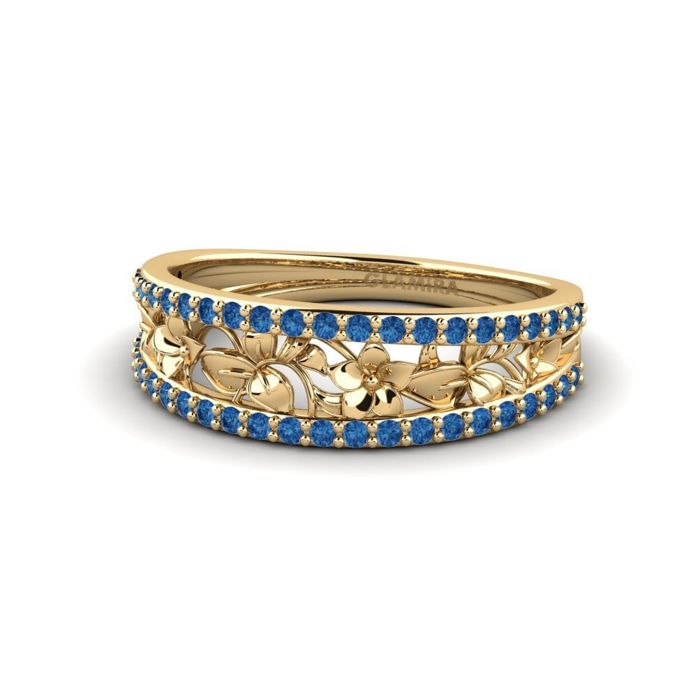 Dark Blue Zirconia Ring Bowery