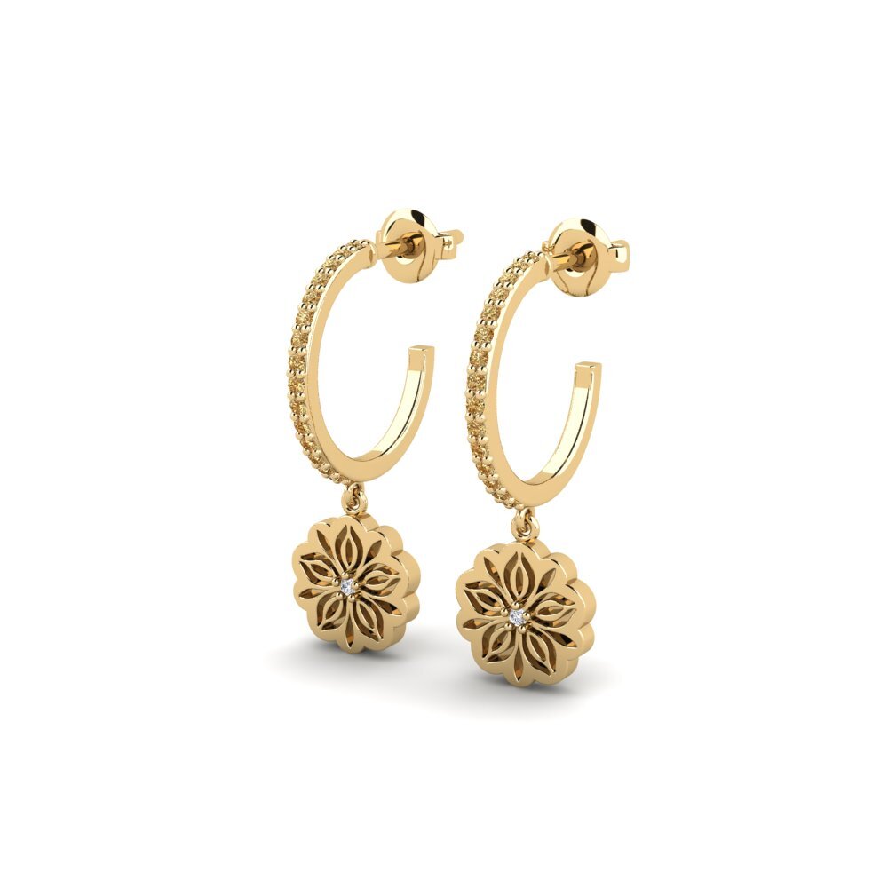 Brown Diamond Women's Earring Bungai