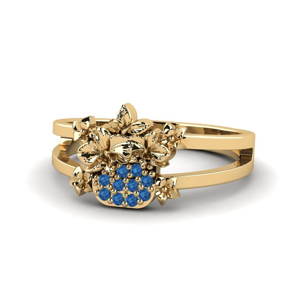 Dark Blue Zirconia Ring Canal