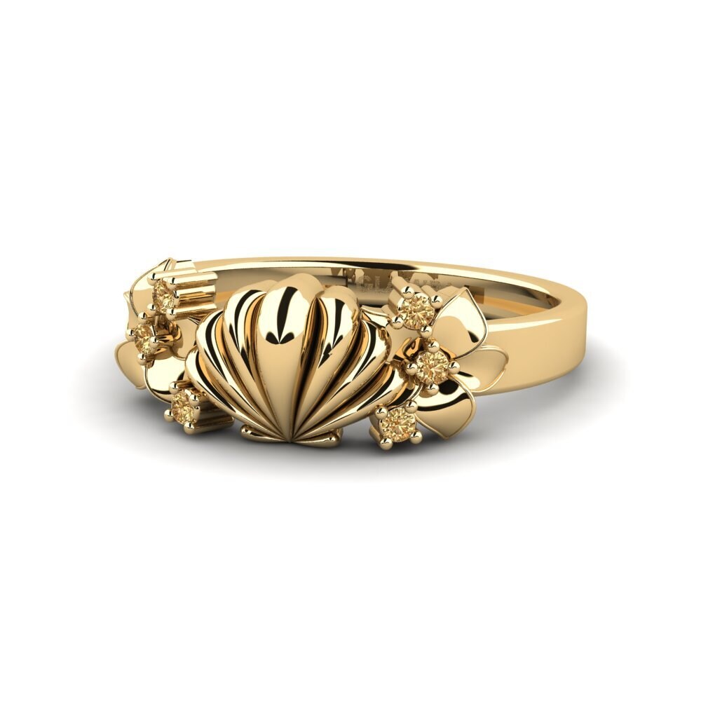 Brown Diamond Pinky Ring Clevore