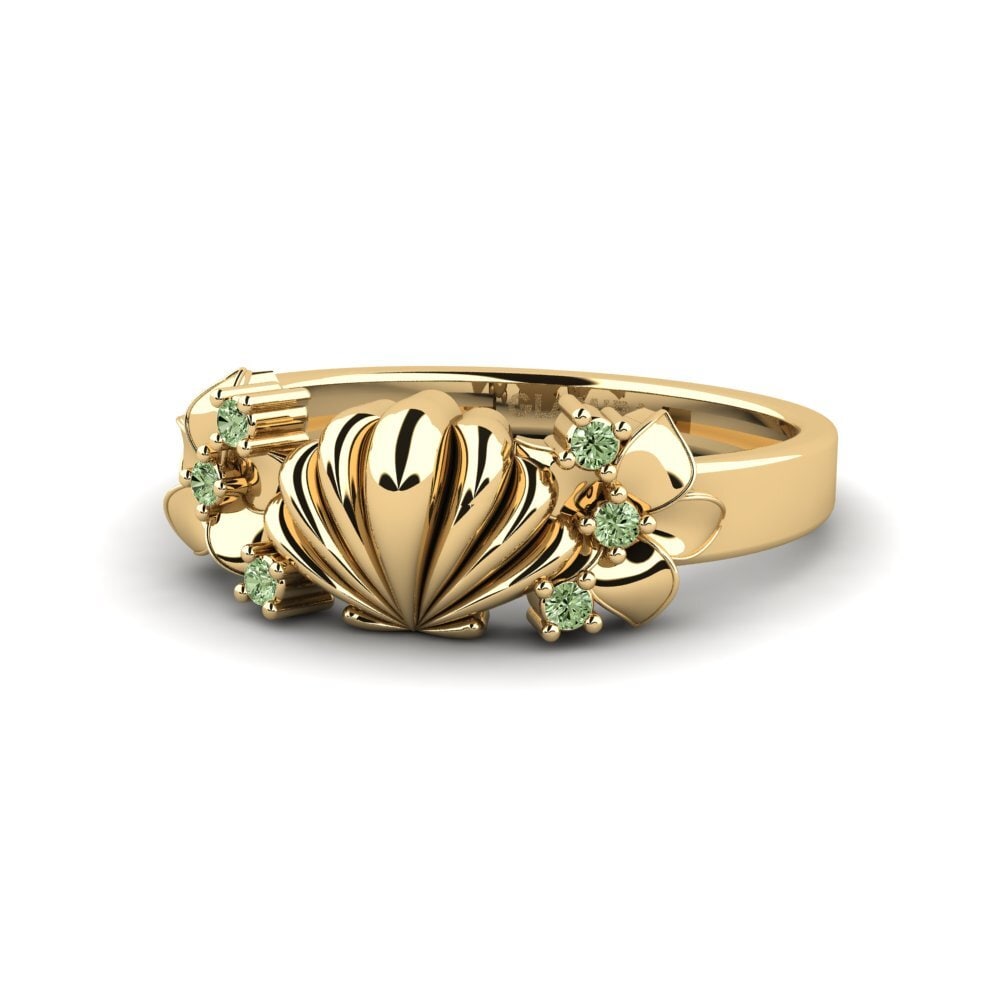 Diamante Verde Anel mindinho Clevore