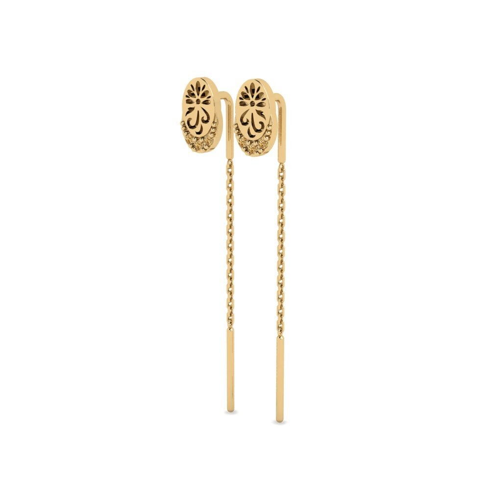 Brown Diamond Women's Earring Creeoil