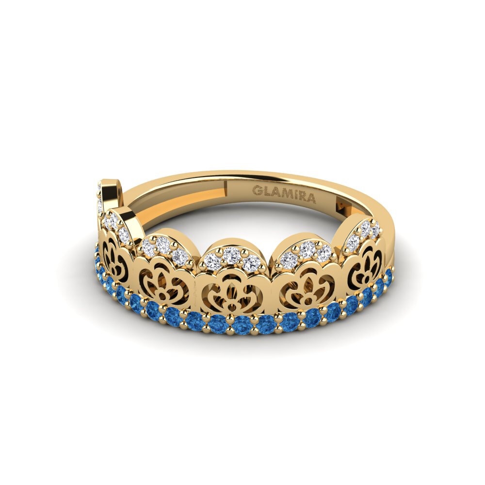 Dark Blue Zirconia Ring Culuri