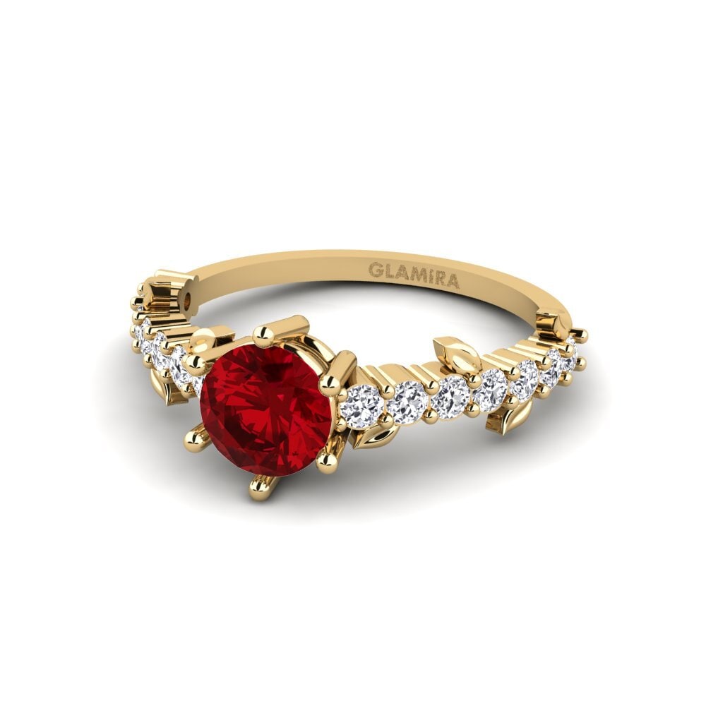 Red Zirconia Ring Efimero