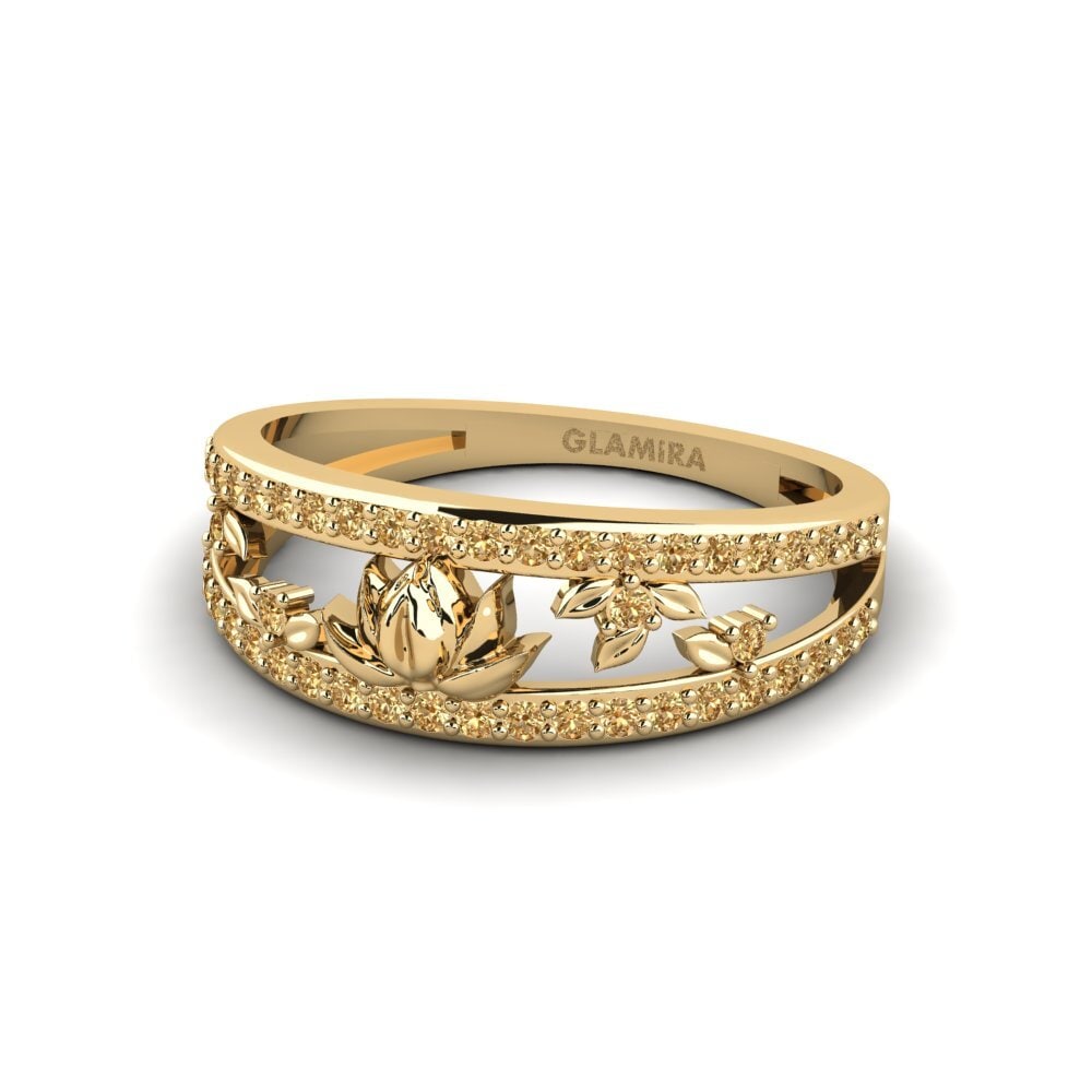 Brown Diamond Ring Embossia
