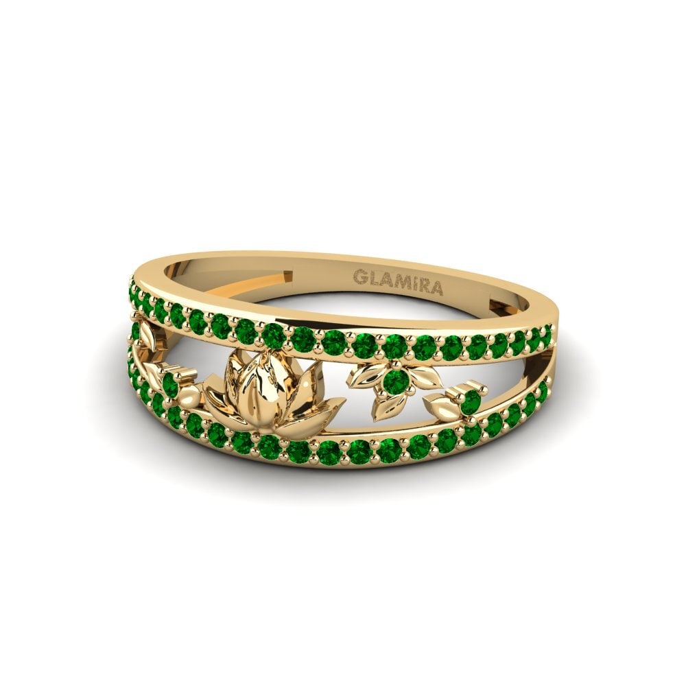 Circonita Verde Anillo Embossia