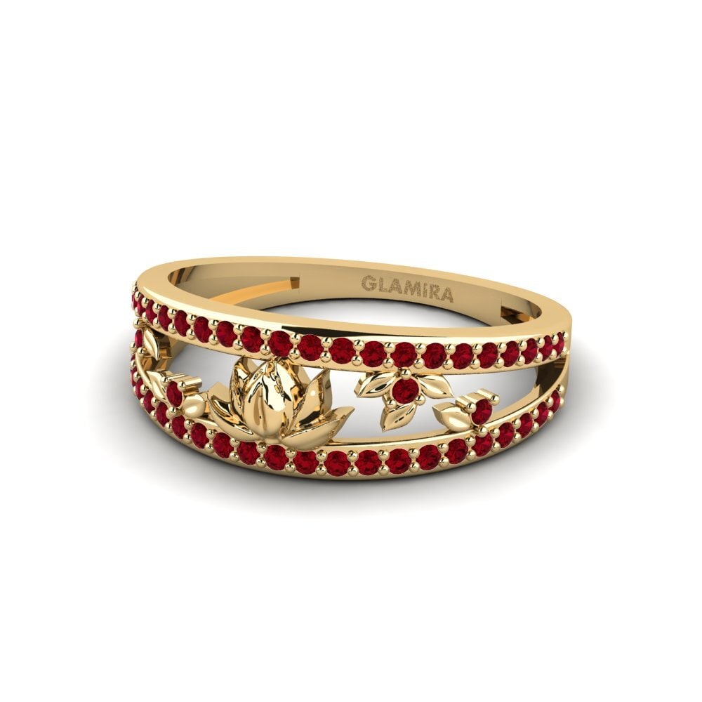 Circonita Roja Anillo Embossia