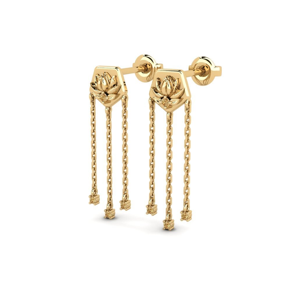 Brown Diamond Women's Earring Enhiesto