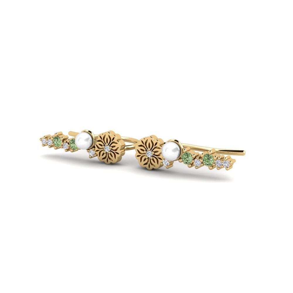 Green Diamond Women's Earring Fasiu