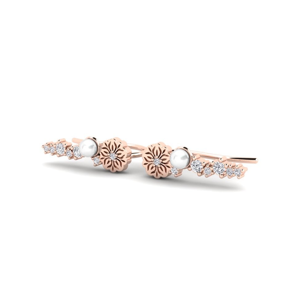 14k Oro Rosa Pendiente de mujer Fasiu