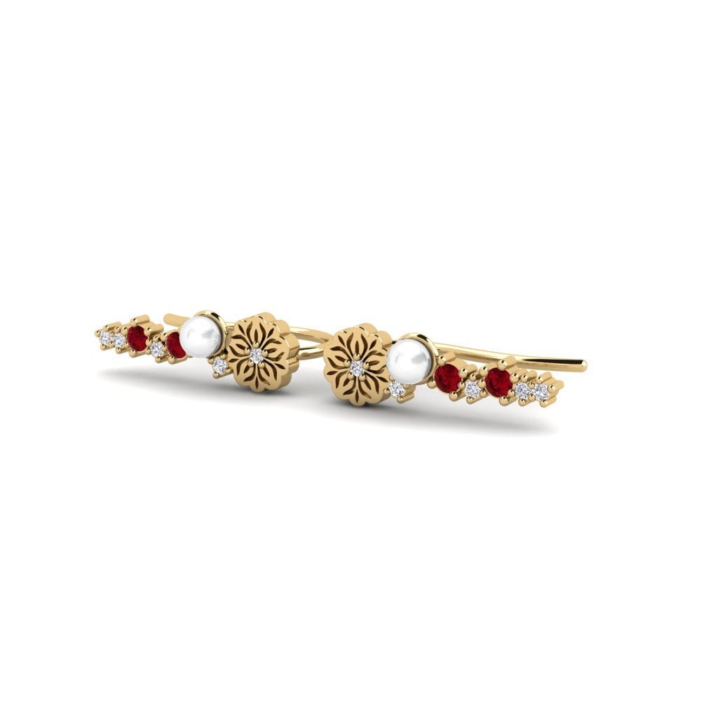 Red Zirconia Women's Earring Fasiu