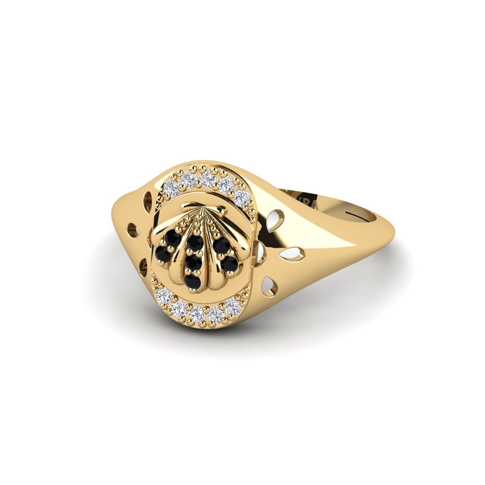 Zafiro negro Anillo Gnalakhin