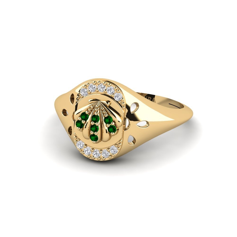 Circonita Verde Anillo Gnalakhin