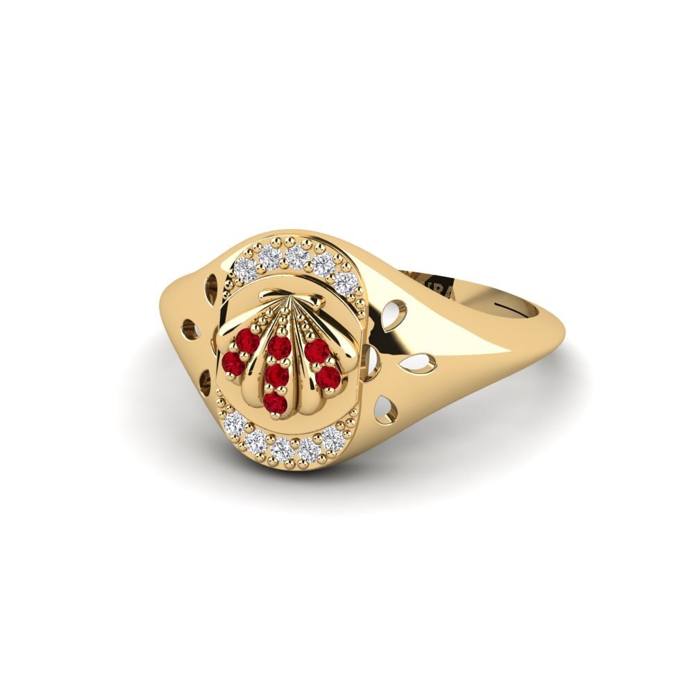 Circonita Roja Anillo Gnalakhin