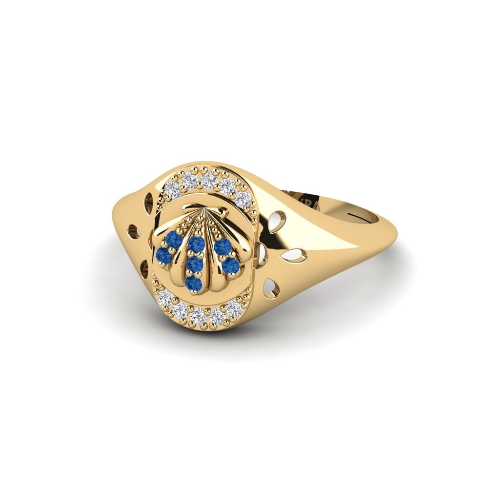 Dark Blue Zirconia Ring Gnalakhin