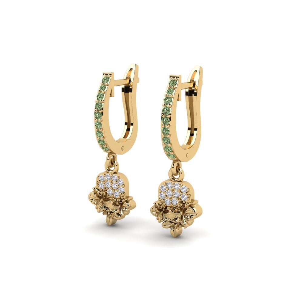 Green Diamond Women's Earring Greenwich