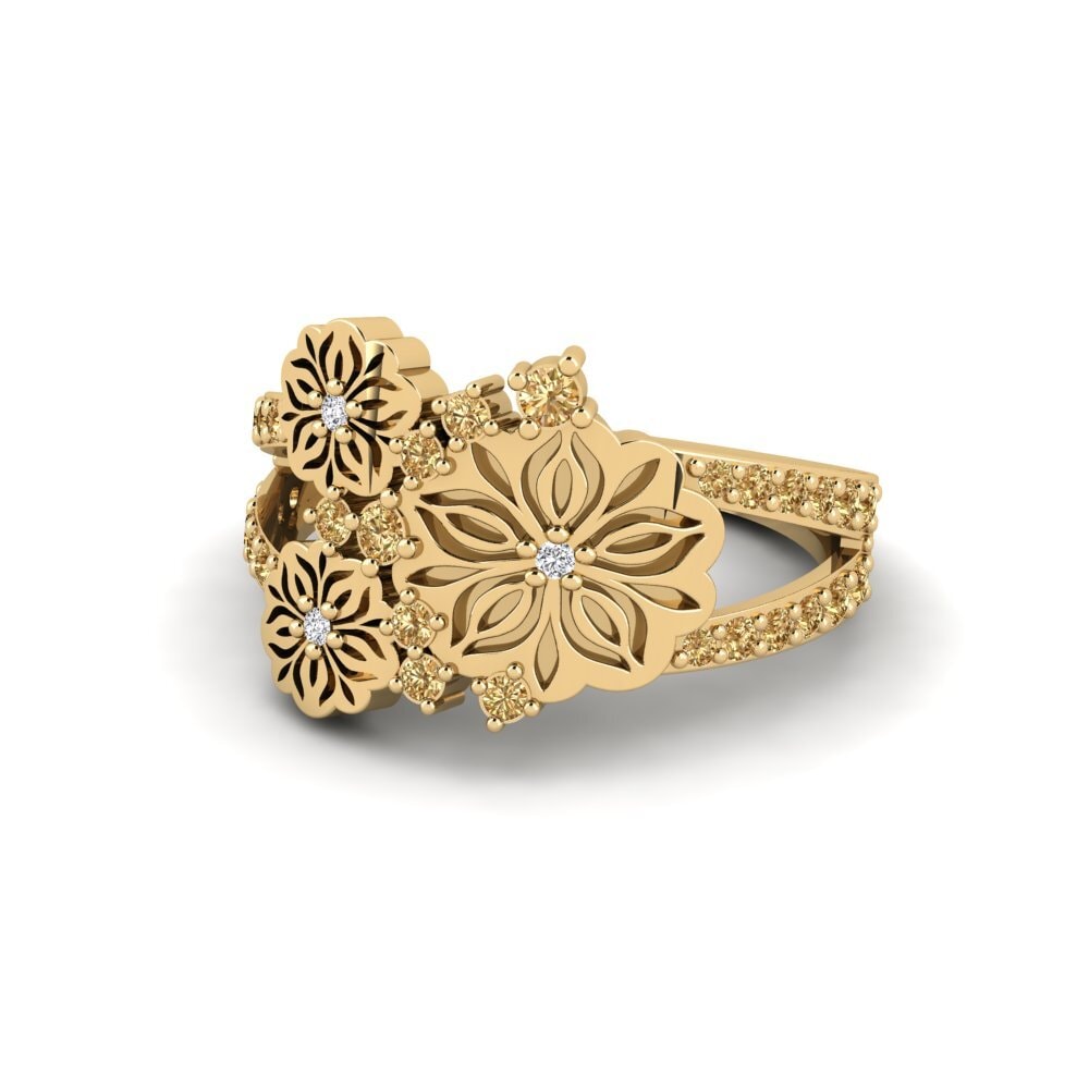 Brown Diamond Ring Halluu