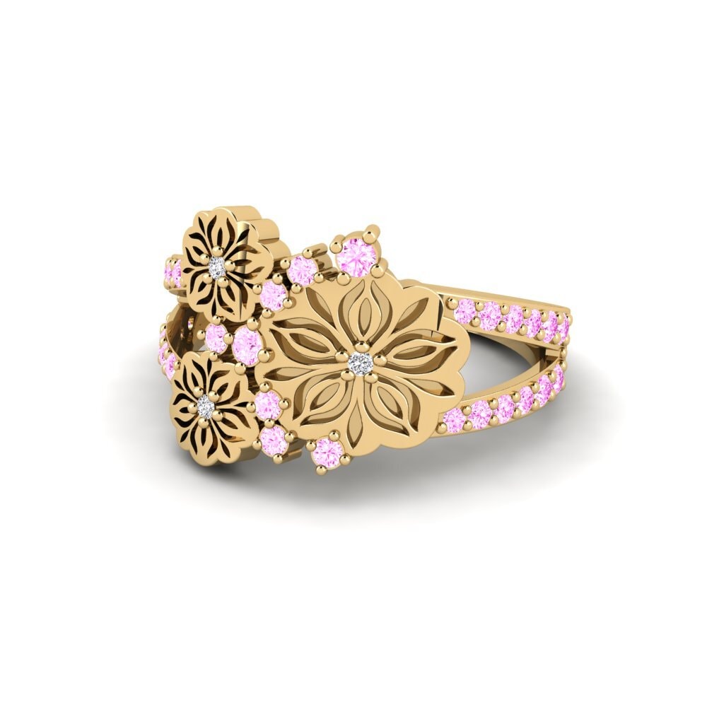 Pink Sapphire Ring Halluu