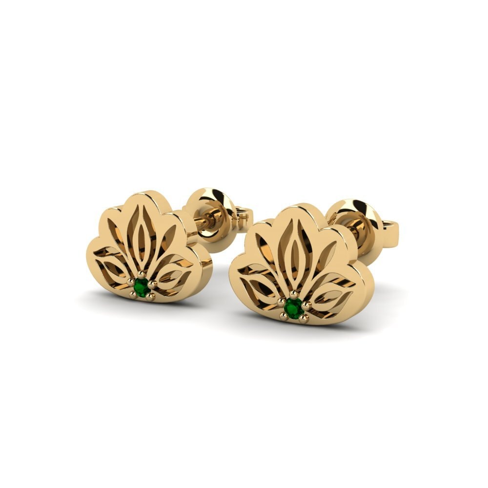 Zircônia Verde Brincos Feminino Iluba