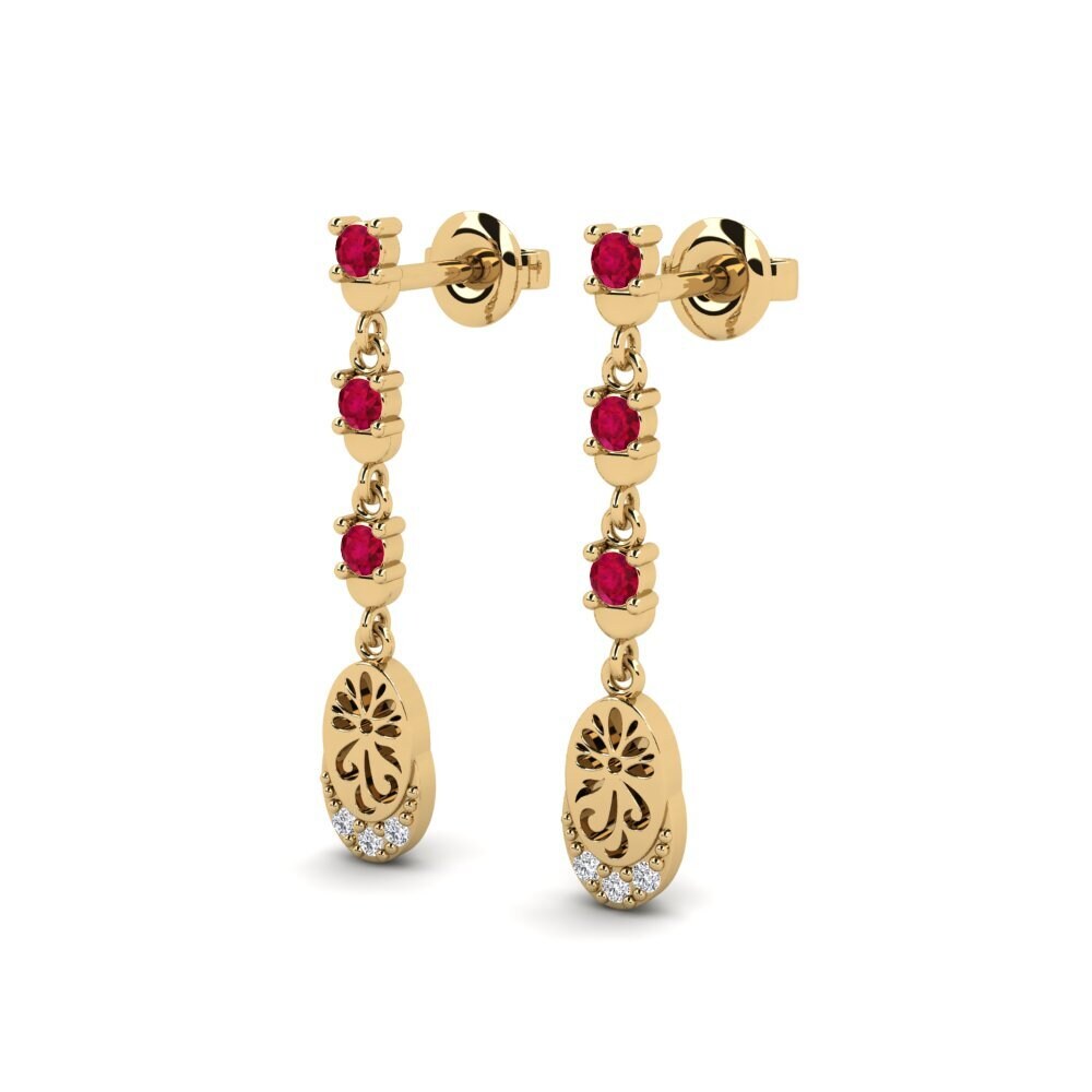 Ruby Women's Earring Kontentu - A