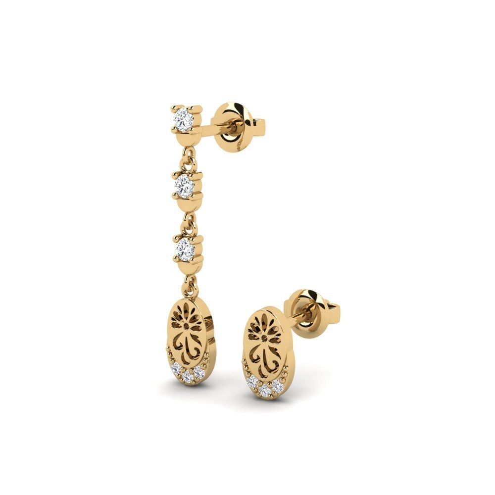 Zirconia Women's Earring Kontentu - SET