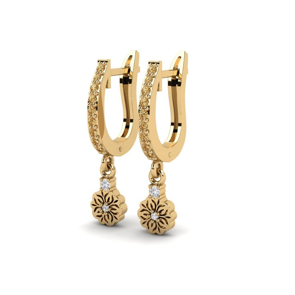 Brown Diamond Women's Earring Kukka