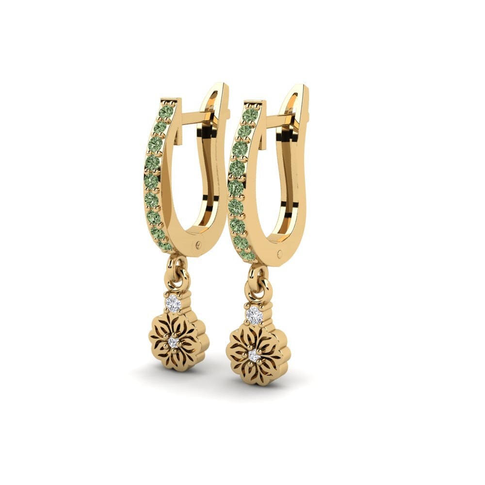 Green Diamond Women's Earring Kukka