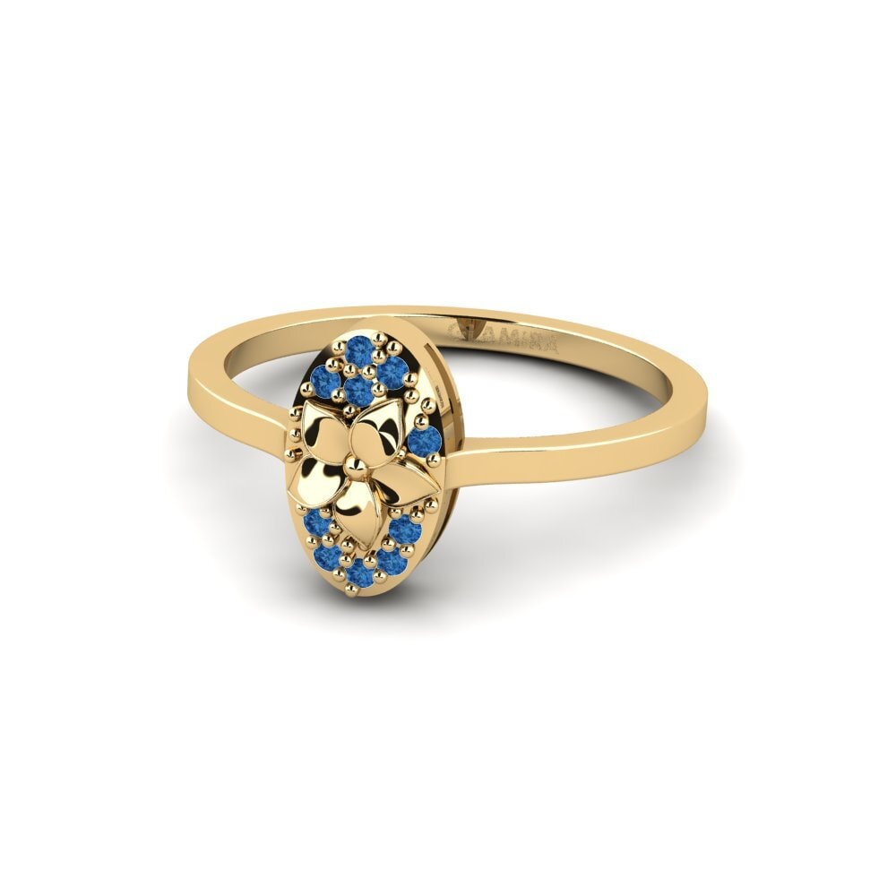 Dark Blue Zirconia Ring Lexington