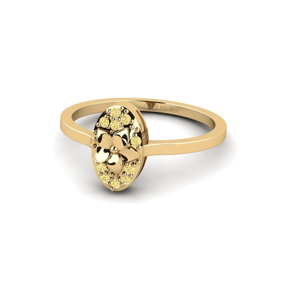 Diamante Amarillo Anillo Lexington