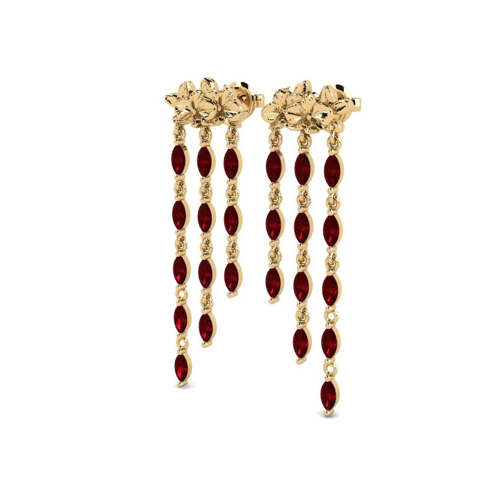 Red Zirconia Women's Earring Lysar