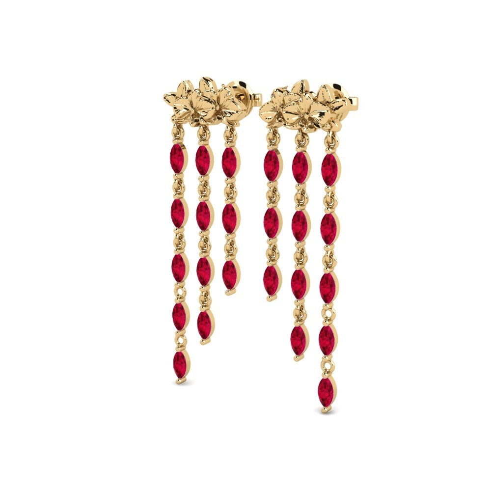 Ruby Women's Earring Lysar
