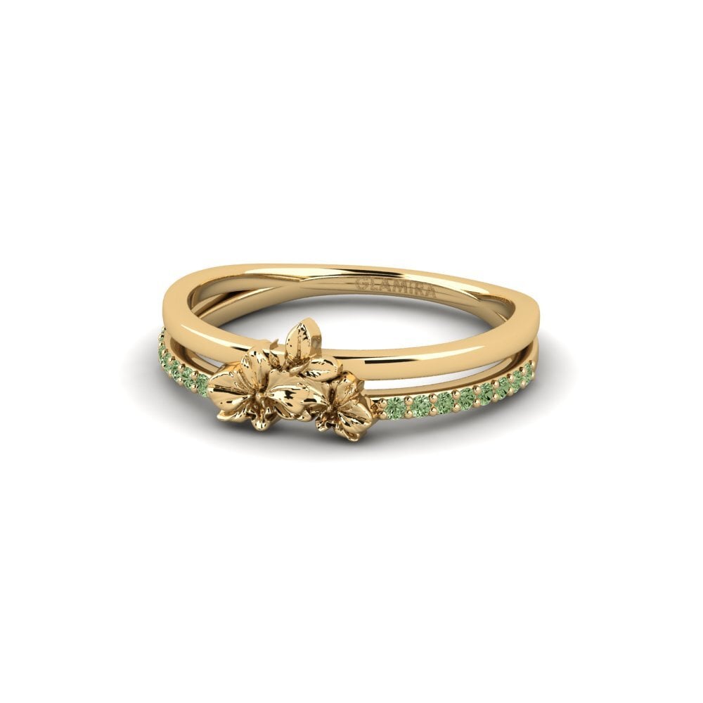 Diamante Verde Anel Mulberry