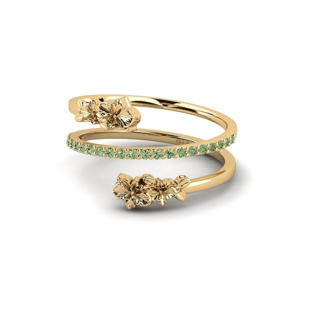 Diamante Verde Anel Noirelle