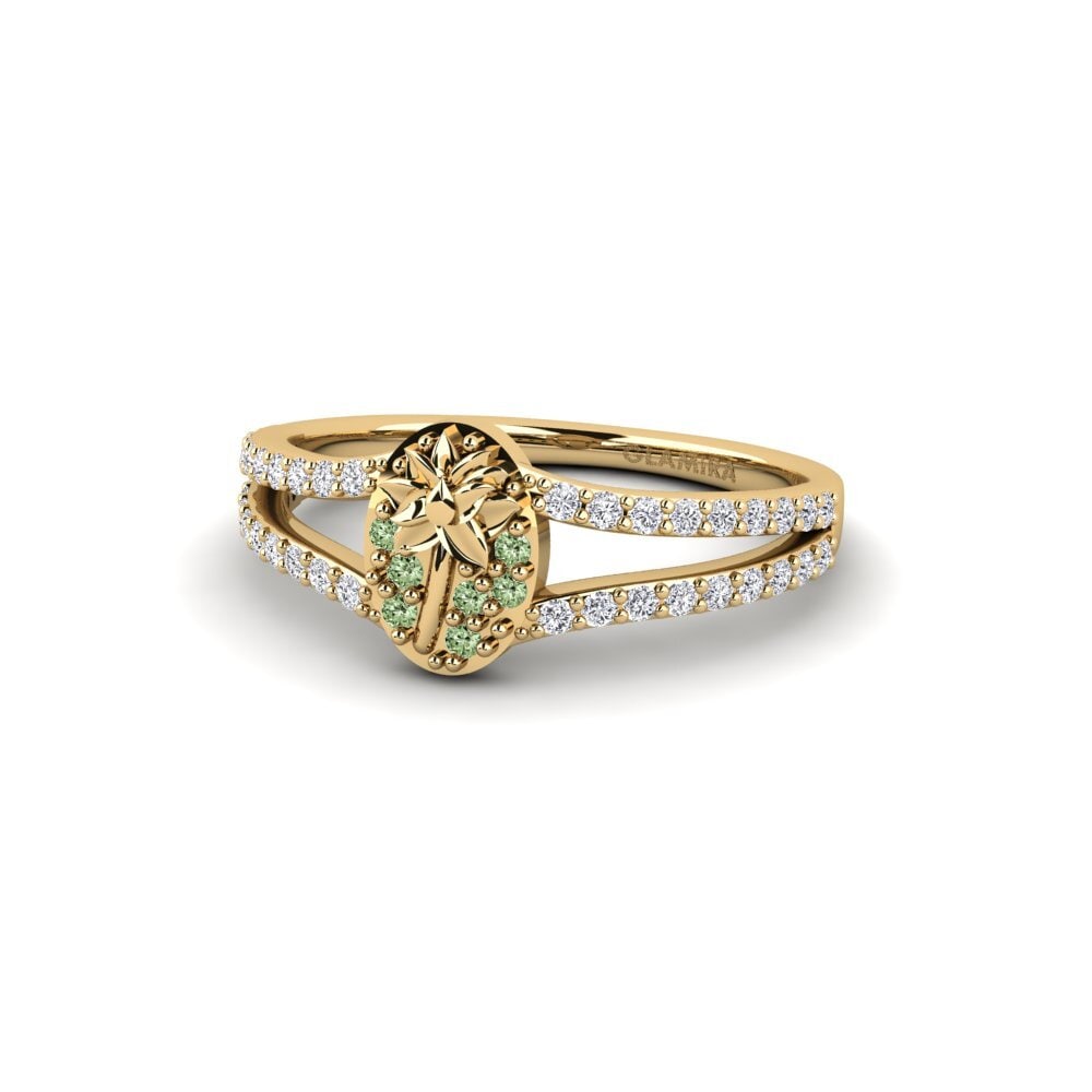 Diamante Verde Anel Orchard