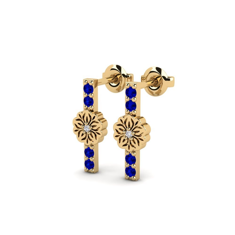 Sapphire Women's Earring Quvnoq
