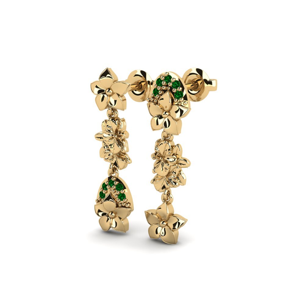 Zircônia Verde Brincos Feminino Regenta