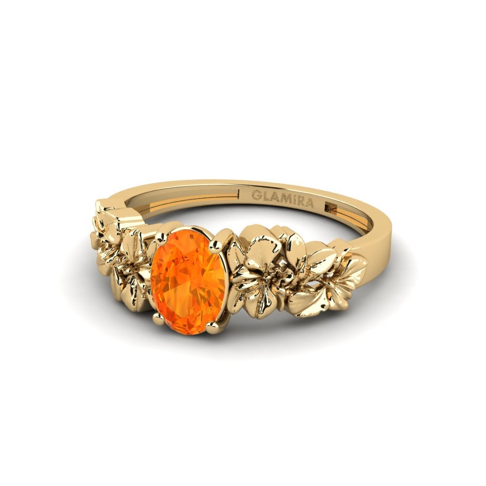 Orange Sapphire Ring Renelle