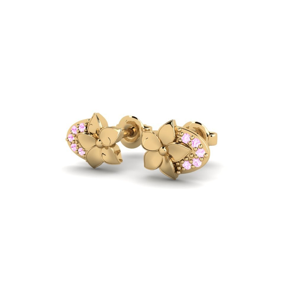 Safira Rosa Brincos Feminino Riverside