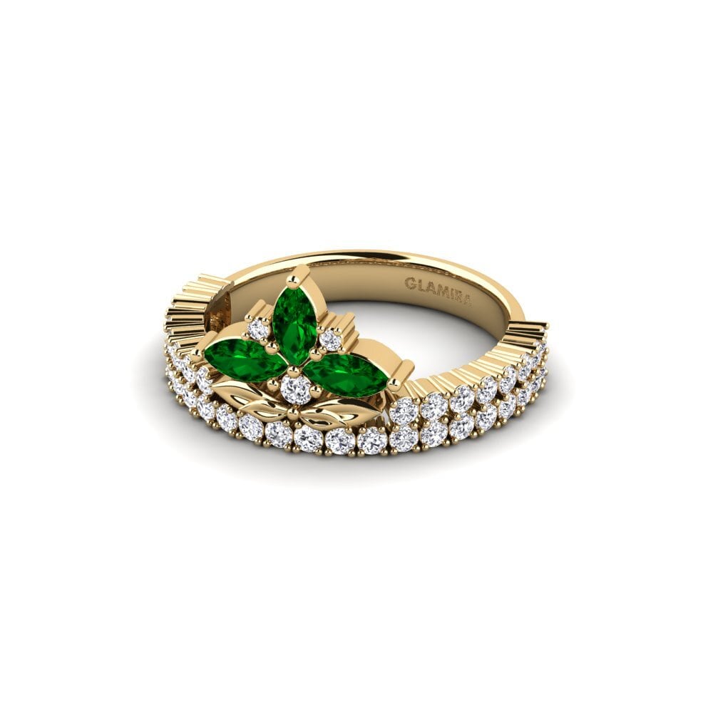 Circonita Verde Anillo Rugosidade