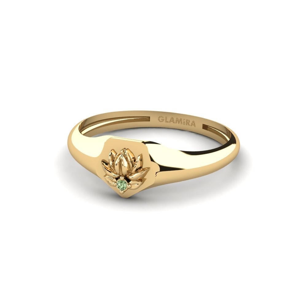 Diamante Verde Anel Sammetslen