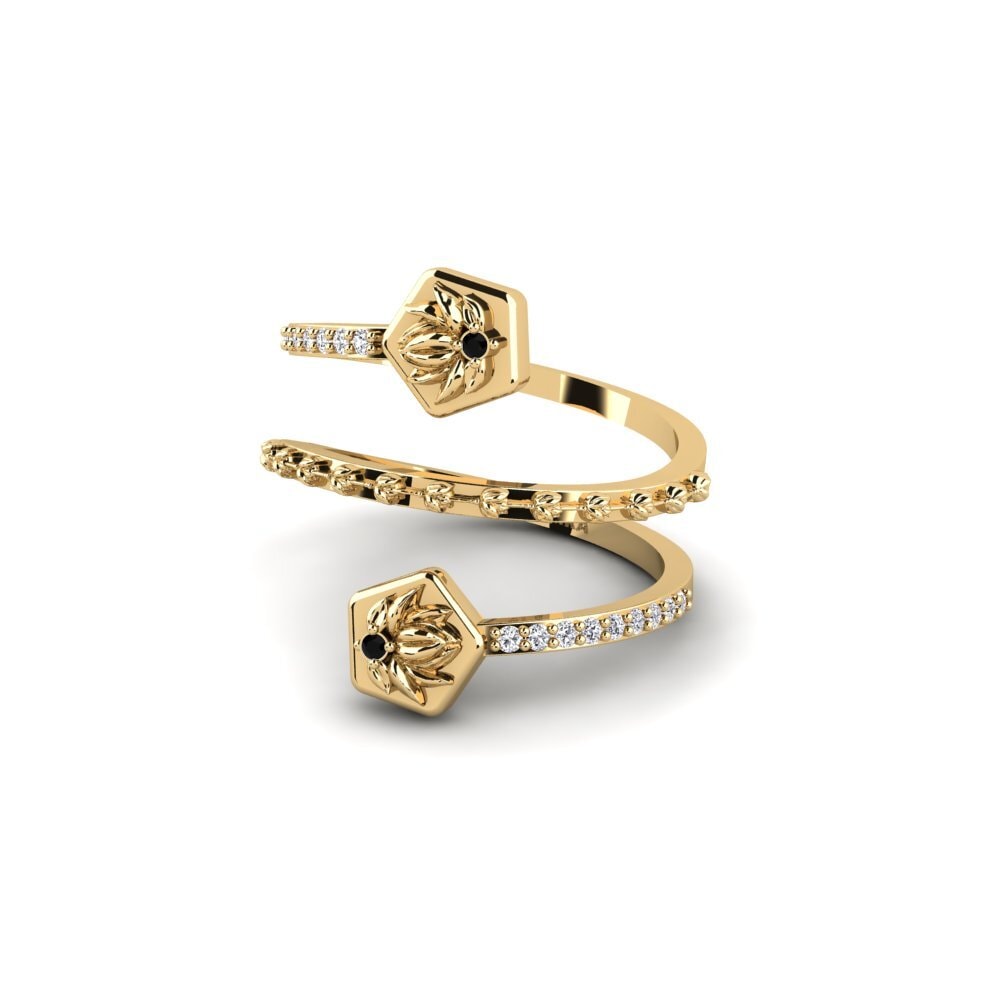 Zafiro negro Anillo Samspelet