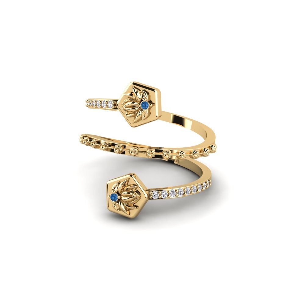 Dark Blue Zirconia Ring Samspelet
